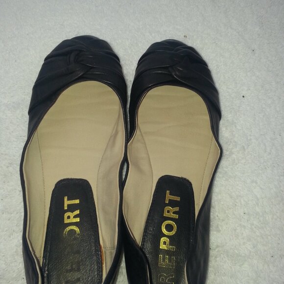 Size 7 Black Report Ballet Flats School Uniform Shoes Worn - Picture 8 of 14